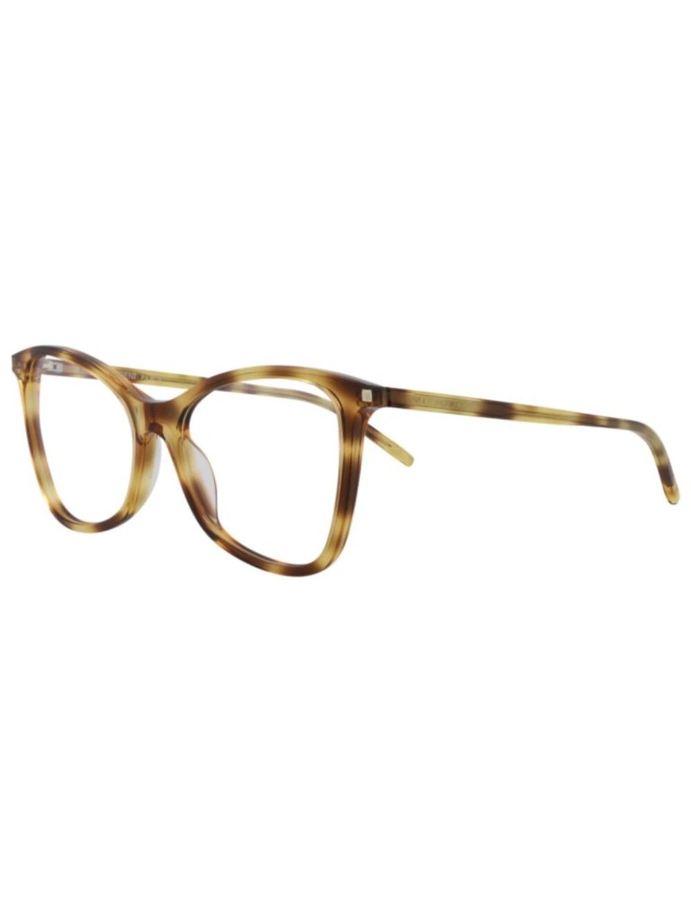 New Saint Laurent Women's Eyeglasses Cat Eye Acetate Frame Havana Havana